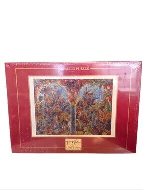 Vintage Nathan Metallic Puzzle - Red Box, Unopened, Still Sealed!